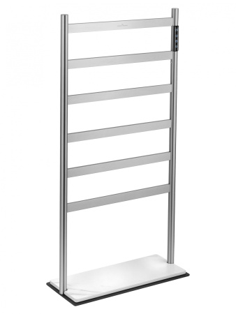 Полотенцесушитель электрический напольный WONZON & WOGHAND ESSEN, Брашированный никель (WW-A406-BR)