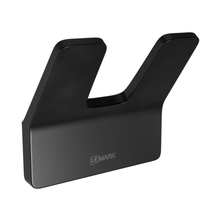 Крючок двойной Lemark SMOOTH LINE 9712005 черный матовый