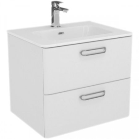 Тумба с раковиной Iddis Brick 60 подвесная Белая
