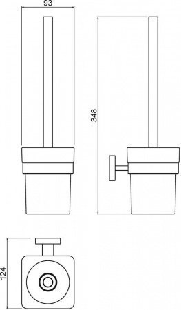 Ершик для унитаза Timo Selene 10061/00 Хром