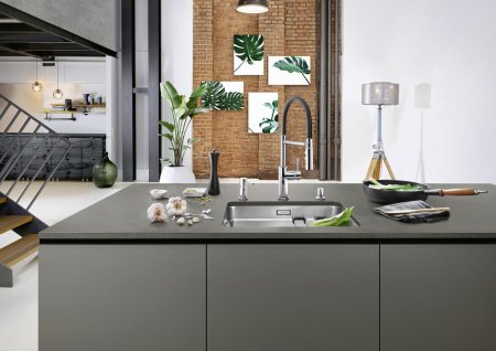 Смеситель для кухни Blanco Catris-S 525792 нержавеющая сталь