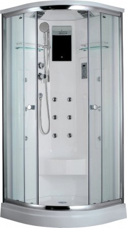 Душевая кабина Timo Lux T-7709 90x90x220 профиль хром глянцевый, стекло прозрачное