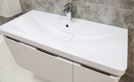 Тумба под раковину Акватон Шерилл 105 подвесная 1A206301SH010 Белая