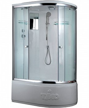 Душевая кабина Timo Lux T-7720 L P 120x85x220 профиль хром глянцевый, стекло прозрачное