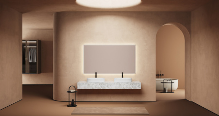 Раковина накладная 57см ABBER BEQUEM AC2116 белый