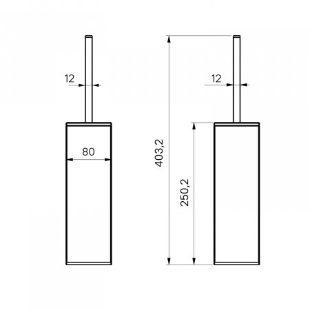 Ершик IDDIS On-X ONXBL02i47 черный матовый