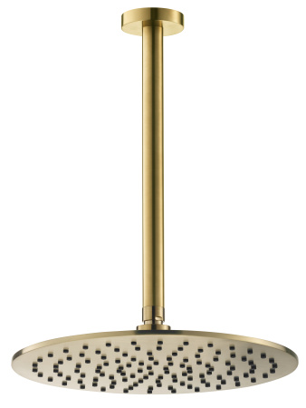 Потолочный (кронштейн 25см) верхний душ 30см Benesque Lumiere 22010804 латунь брашированная
