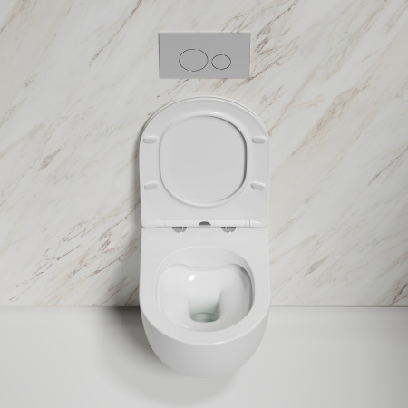 Унитаз подвесной безободковый Ceramica Nova Modena Rimless CN6063 белый