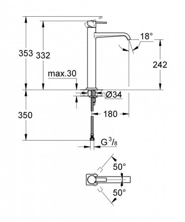 Смеситель для раковины Grohe Allure 23403000 хром