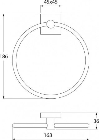 Кольцо для полотенец Iddis Edifice EDISBO0i51 Хром