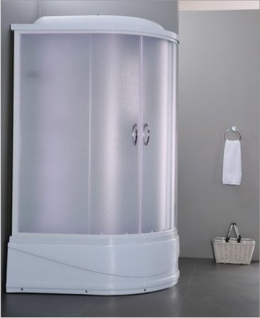 Душевая кабина Timo Eco TE-0720 L 120x80x215 профиль белый, стекло рифленое