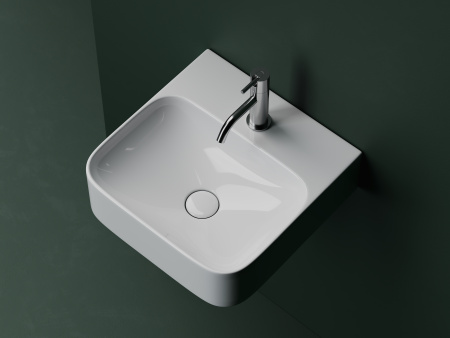 Раковина подвесная 43см Ceramica Nova Aura CN2005 белый