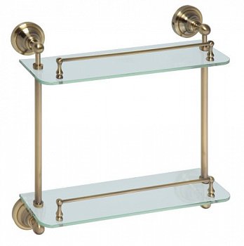 Полочка стеклянная Bemeta Retro bronze 144102127 Бронза