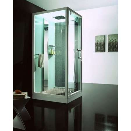 Душевая кабина Orans 89101LW 100x100x220 профиль белый, стекло прозрачное