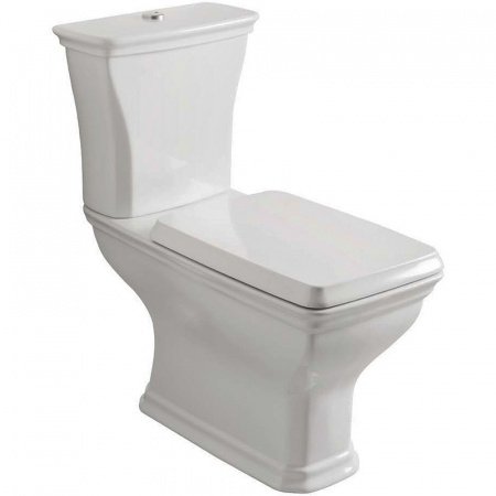 Унитаз напольный-компакт ArtCeram Civitas CIV004 01;00 белый, без сиденья