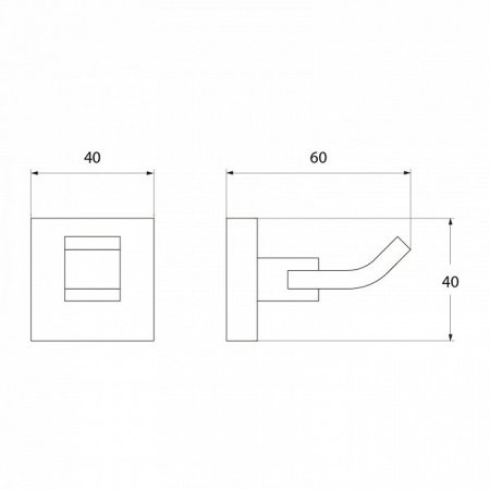 Крючок IDDIS Corot L201 хром