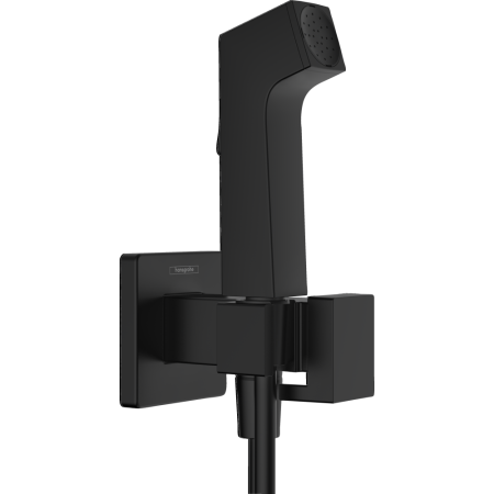 Гигиенический душ со смесителем Hansgrohe E 1jet 29233670 черный матовый (в комплекте со скрытой частью)