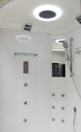 Душевая кабина Timo Lux Т-7735 F 135x135x220 профиль хром глянцевый, стекло рифленое