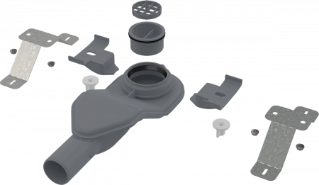 Сифон Alcaplast APZ-S6 экстра низкий серый