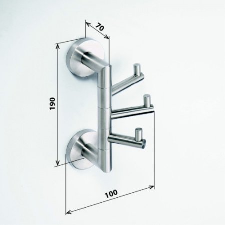 Крючок для полотенец Bemeta Neo stainless 104206075 Хром