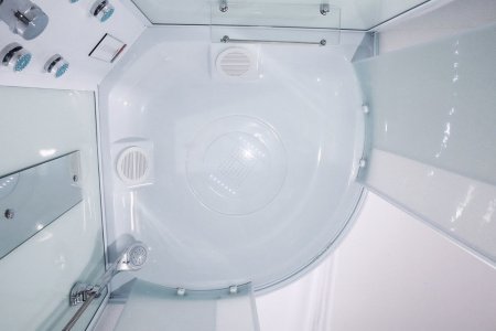 Душевая кабина Timo Eco TE-0780 80x80x215 профиль белый, стекло рифленое