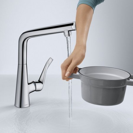 Смеситель для кухни Hansgrohe Metris Select M71 14883000 Хром