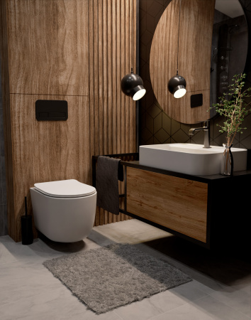 Смеситель для раковины AQUAme Asti AQM6410GM вороненая сталь