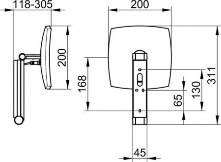 Косметическое зеркало Keuco iLook Move 17613019003 хром