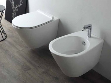 Унитаз подвесной Simas Gambassi Rimless GA18 безободковый