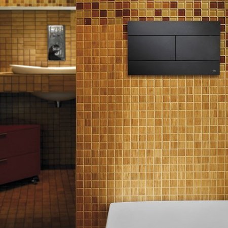 Кнопка смыва для унитазов OLI SLIM 659055 черный матовый