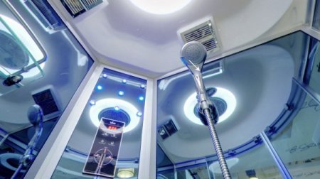 Душевая кабина Timo Standart T-1101 100x100x220 профиль хром матовый, стекло прозрачное