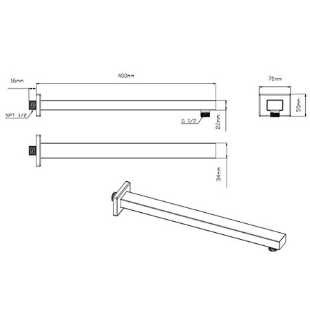 Душевой комплект Vincea VSFW-4311RCH встраиваемый, 3 режима, хром