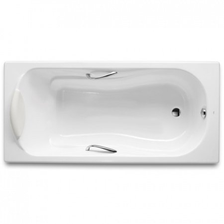 Чугунная ванна Roca Haiti 2332G000R 150х80 см с отверстиями для ручек