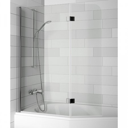 Шторка для ванны Riho Nautic 3000 N500 Yukon Nora 124x150 Хром