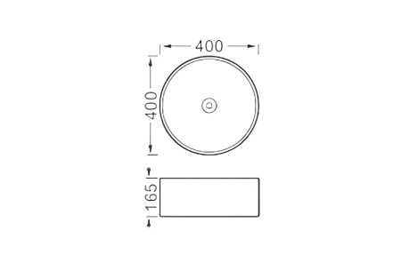 Раковина накладная 40см Aquatek Европа AQ5118-MG серый матовый