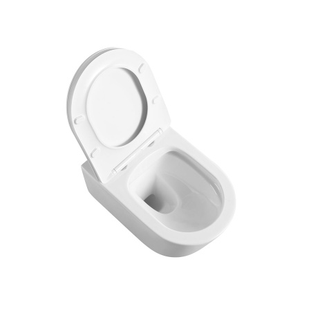 Унитаз подвесной безободковый Vincea Cute VT1-24 белый, с сиденьем микролифт