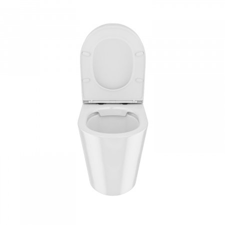 Унитаз приставной DDIS Calipso Rimless CALRDSEi26 белый матовый, с сиденьем микролифт