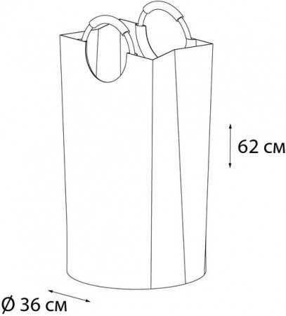 Корзина для белья Fixsen FX-1011 Серая