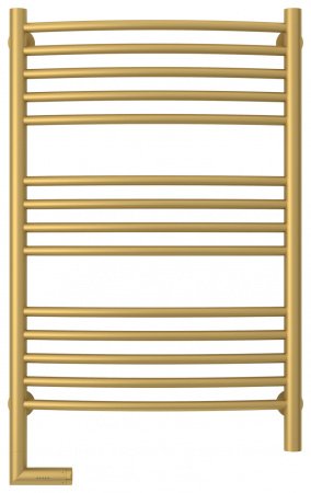 Полотенцесушитель электрический Сунержа Богема 2.0 80х50 золото матовое, выгнутая, подключение левое