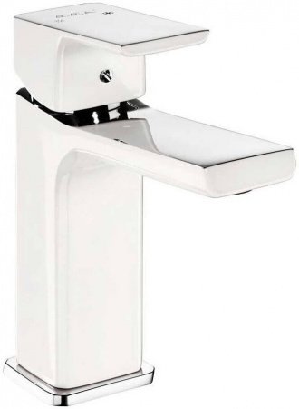 Смеситель для раковины E.C.A Tiera 104808989EX белый/хром