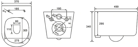 Унитаз подвесной Aquatek Мия AQ2004-00 с сиденьем Soft Close
