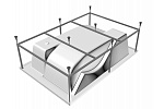 Каркас для ванны сварной Vayer CORAL Гл000006911, 180x120