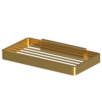Мыльница-решетка подвесная WHITECROSS Cubo CU2424GLB (брашированное золото)