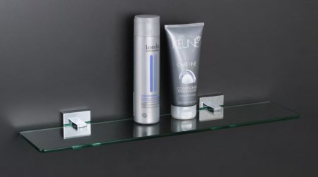 Стеклянная полка Fixsen Metra FX-11103 Хром