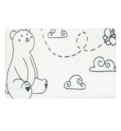 Коврик для ванной Fixsen Teddy Air  1-ый, FX-6001T, белый, 50х80см