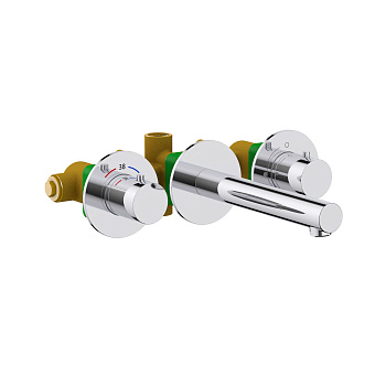 Смеситель для раковины на 3 отверстия Timo Saona 2382/00SM хром