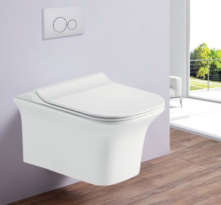 Унитаз подвесной Esbano AZUL белый, с сиденьем микролифт