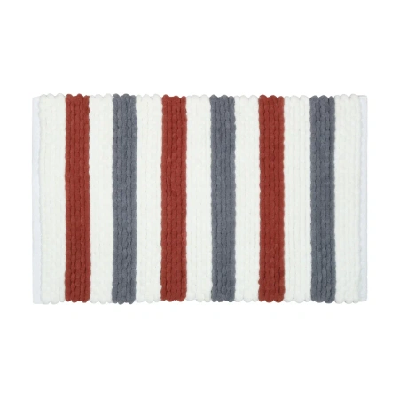 Коврик для ванной 1-ый Fixsen AMBER, FX-8040X, mix (синий+красный+белый), 50х80см