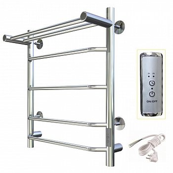 Полотенцесушитель электрический Тругор Браво Пэк сп серия 3 60х50 хром, с полкой