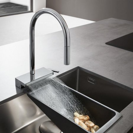 Смеситель для кухни Hansgrohe Aquno Select M81 73831000 хром